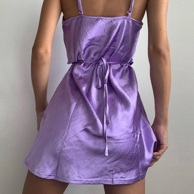 Robe nuisette sexy en satin