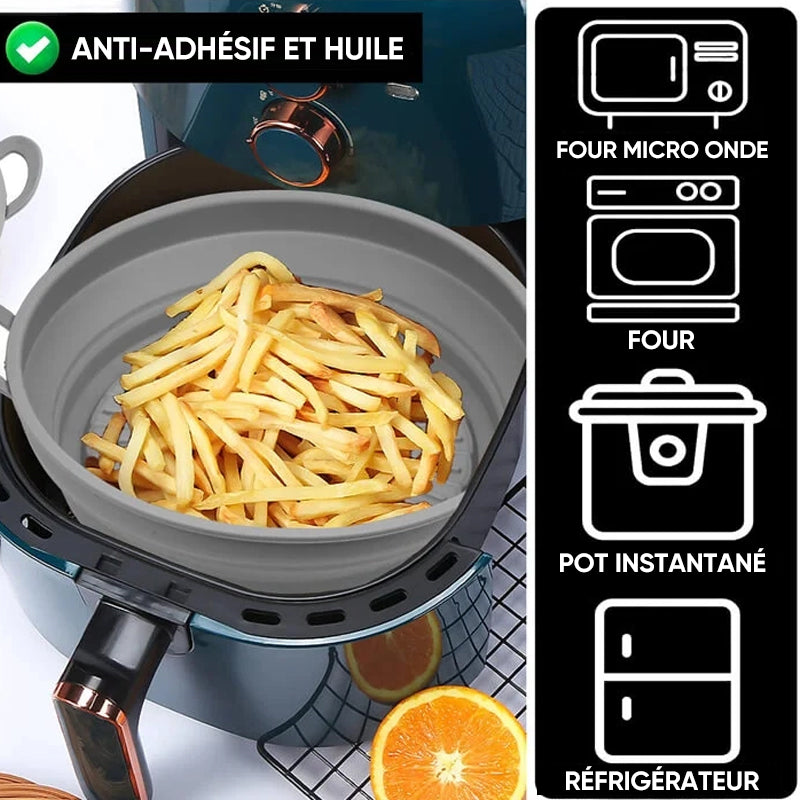 Poêle à griller en silicone pour friteuse à air