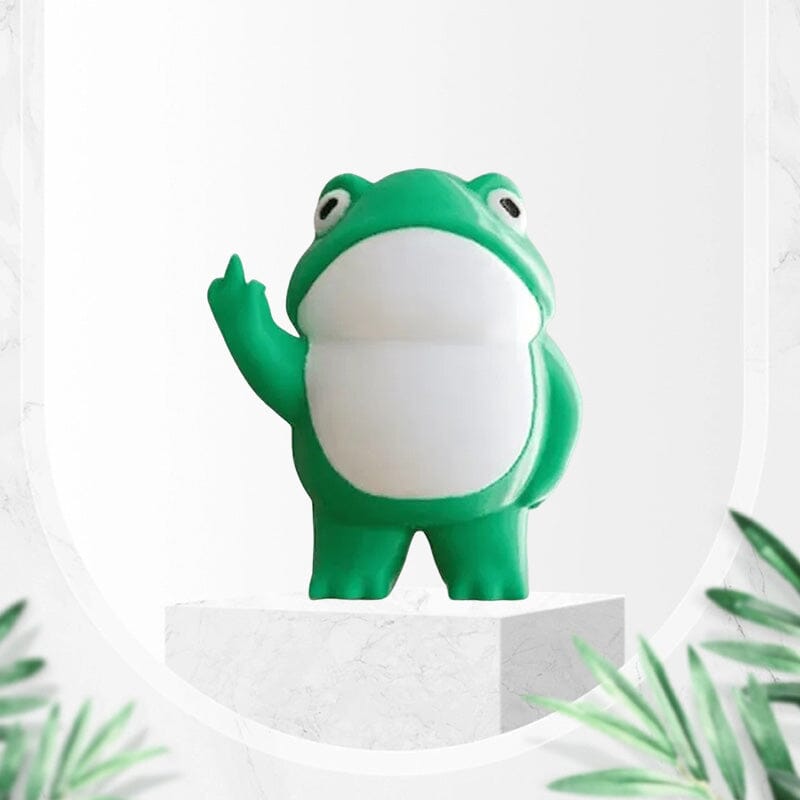 Figurine grenouille rebelle