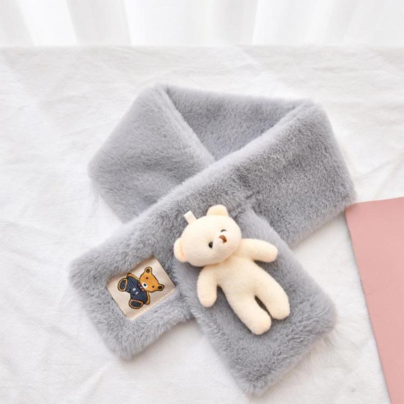 Bavoir en peluche ours mignon pour adulte et enfant