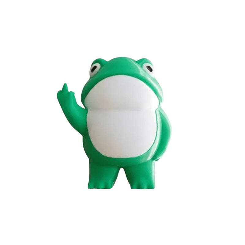 Figurine grenouille rebelle