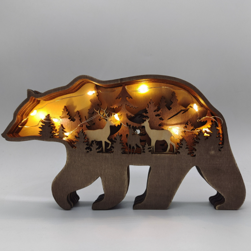 (🎅Vente de Noël anticipée🎅) Décoration d'animaux de la forêt créative de Noël