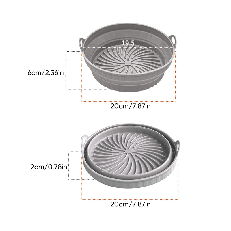 Poêle à griller en silicone pour friteuse à air