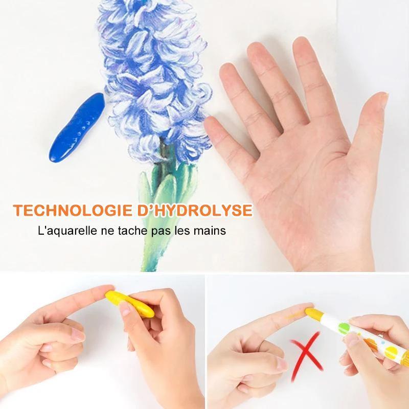 Crayon de Cire Lavable pour Enfants (12/24/36 couleurs)