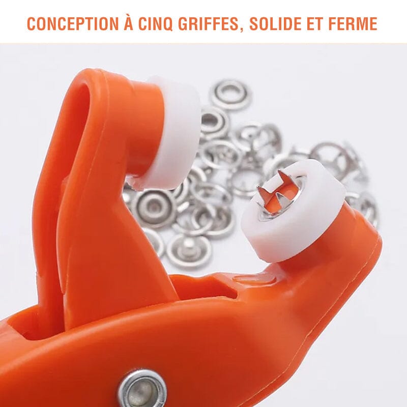 Ensemble d'Outils avec Fermoirs à Cinq Goupilles