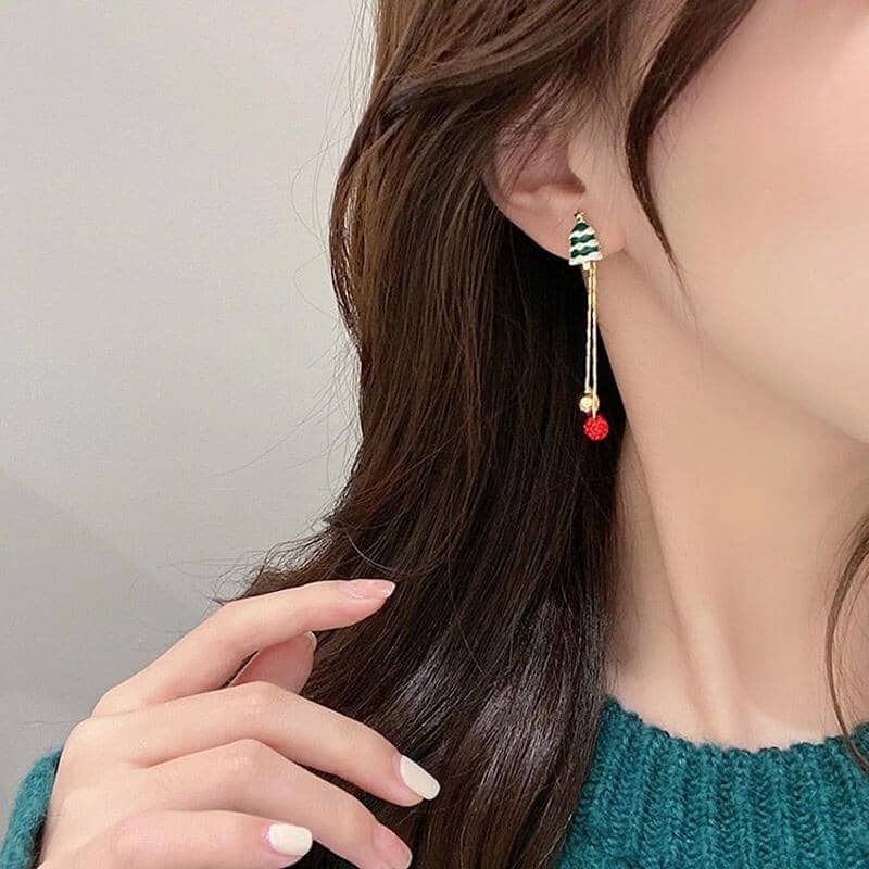 Boucles d'Oreilles Père Noël Asymétriques