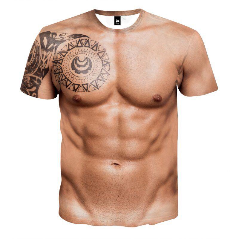 T-shirt de tatouage musculaire