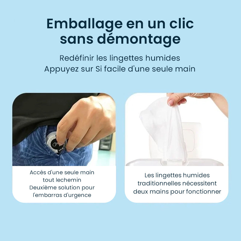 Lingettes humides jetables pour presse