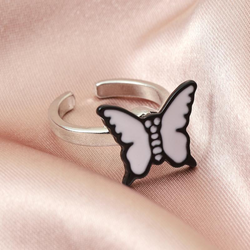 Bague Rotative Marguerite/Papillon