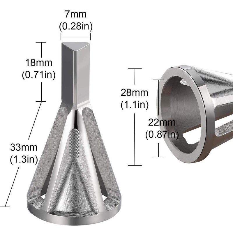 DOMOM Deburring External Chamfer Tool for Drill Bit(2 PACK) - PAPA BEAR HOME