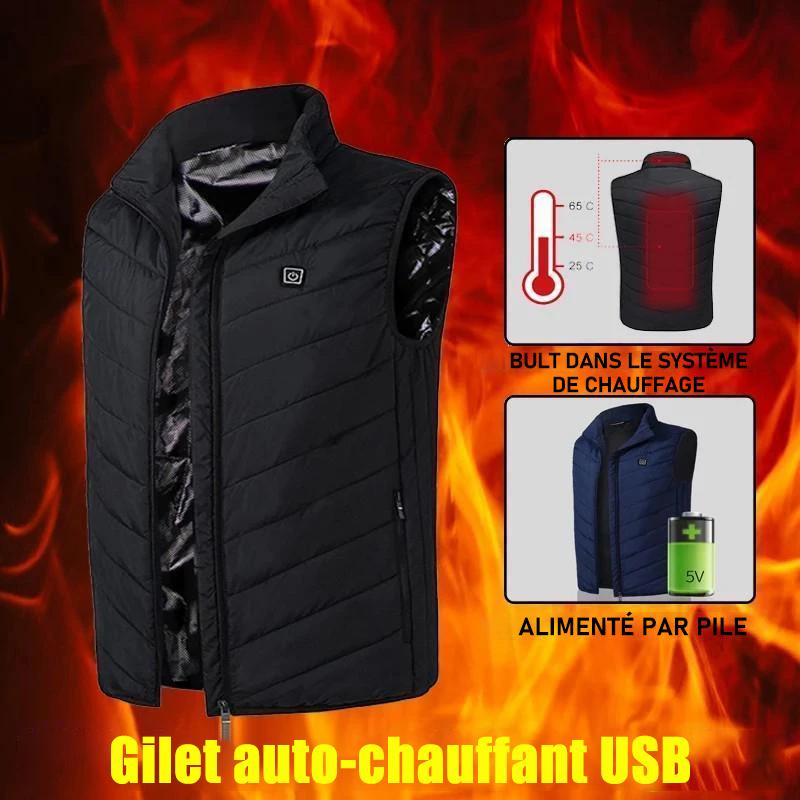 Gilet chauffant unisexe