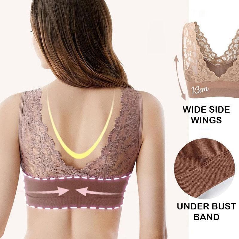 Soutien-gorge push-up respirant en dentelle