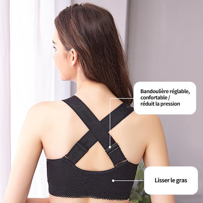 Fermeture Avant Soutien-gorge Avec Bandoulière De Dos Croisé