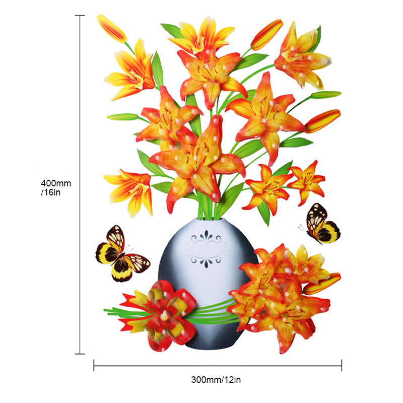 Autocollant Vase 3D