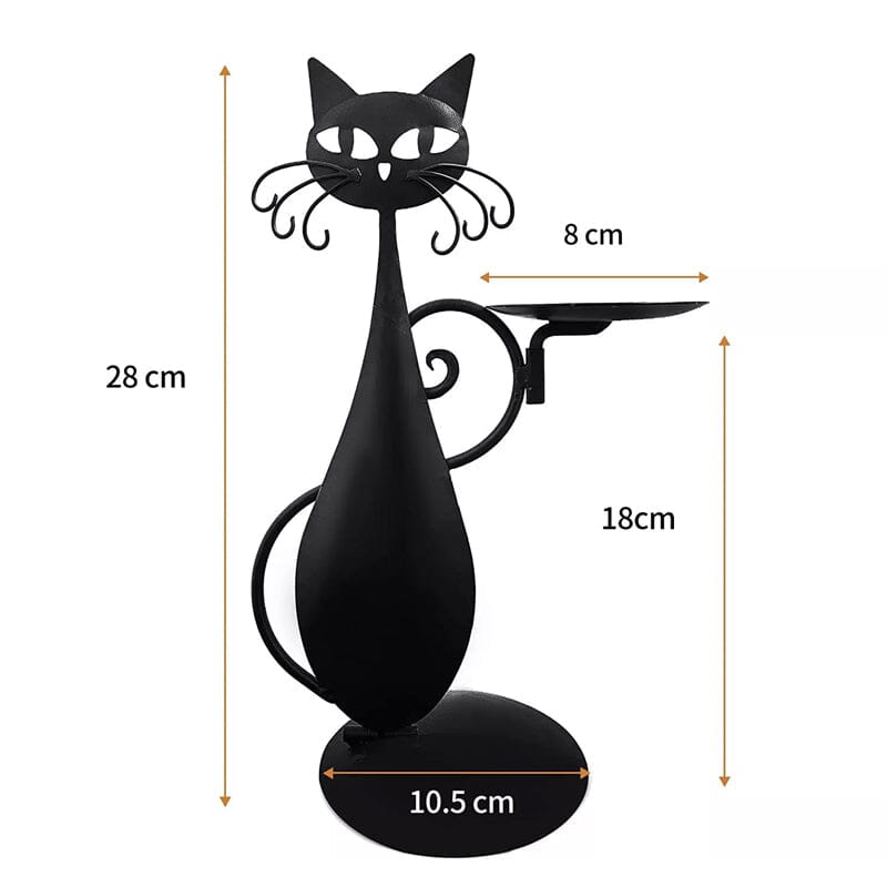 Bougeoir Chat Noir