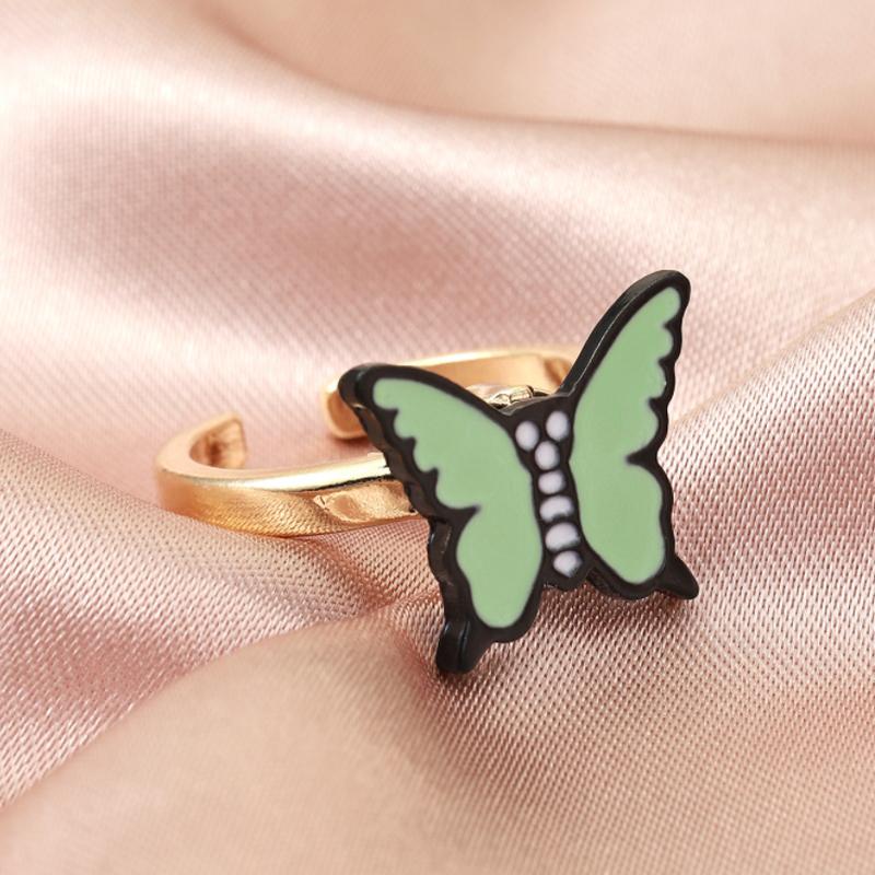 Bague Rotative Marguerite/Papillon