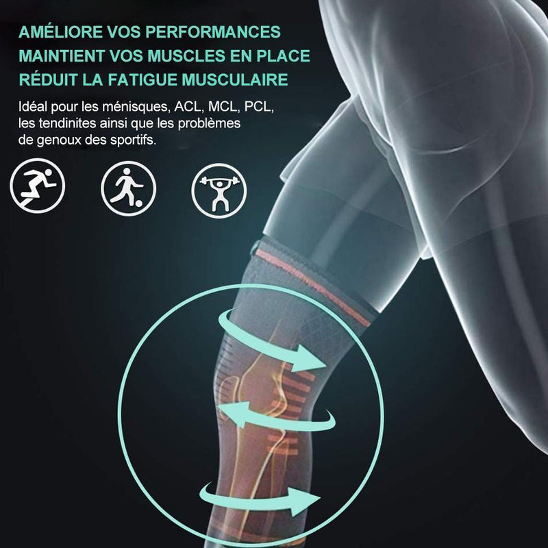 Genouillère Élastique Avec Effet De Compression - ciaovie