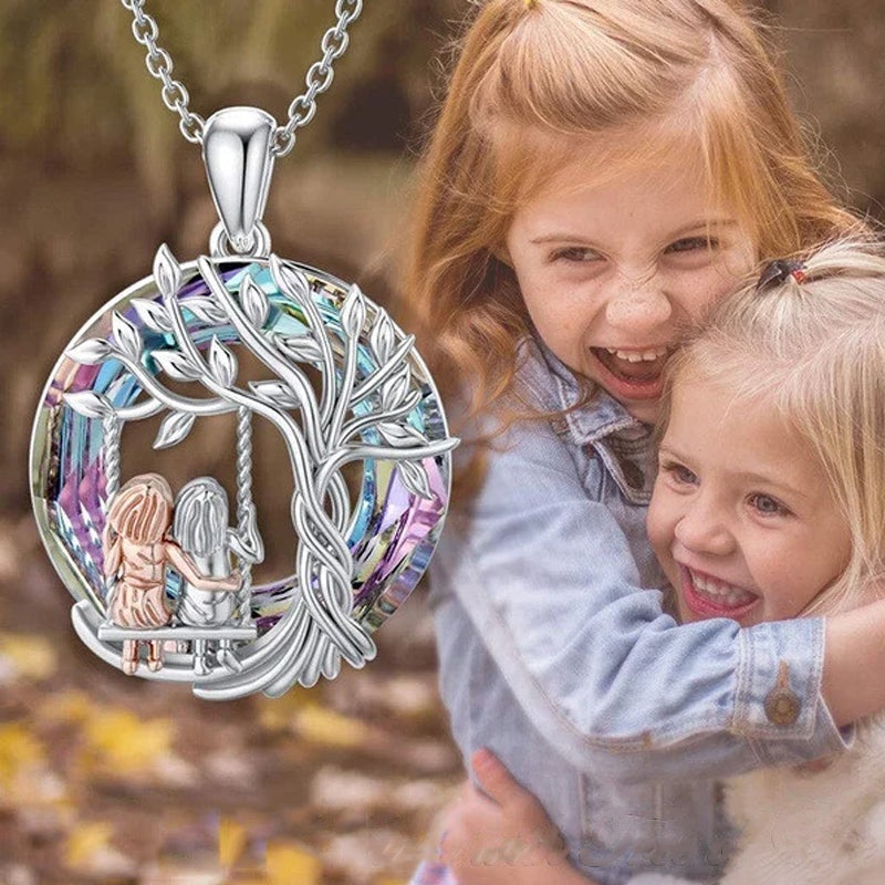 Collier Pendentif en Cristal Arbre de Vie