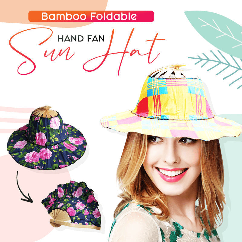 Chapeau de soleil pliable en bambou