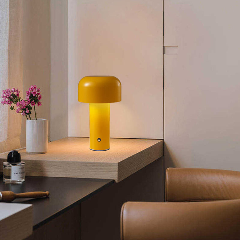 Lampe de table rechargeable à champignon créatif LED
