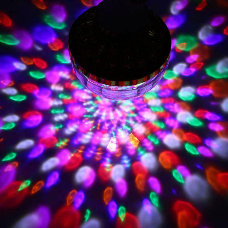 Ampoule Rotative Colorée Boule Disco LED