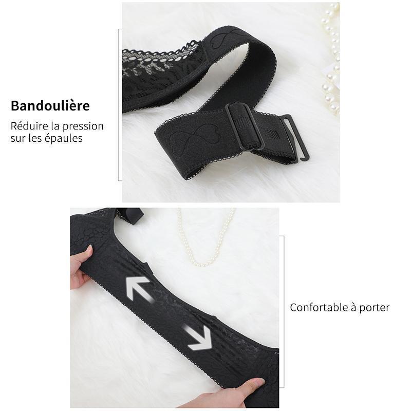 Fermeture Avant Soutien-gorge Avec Bandoulière De Dos Croisé