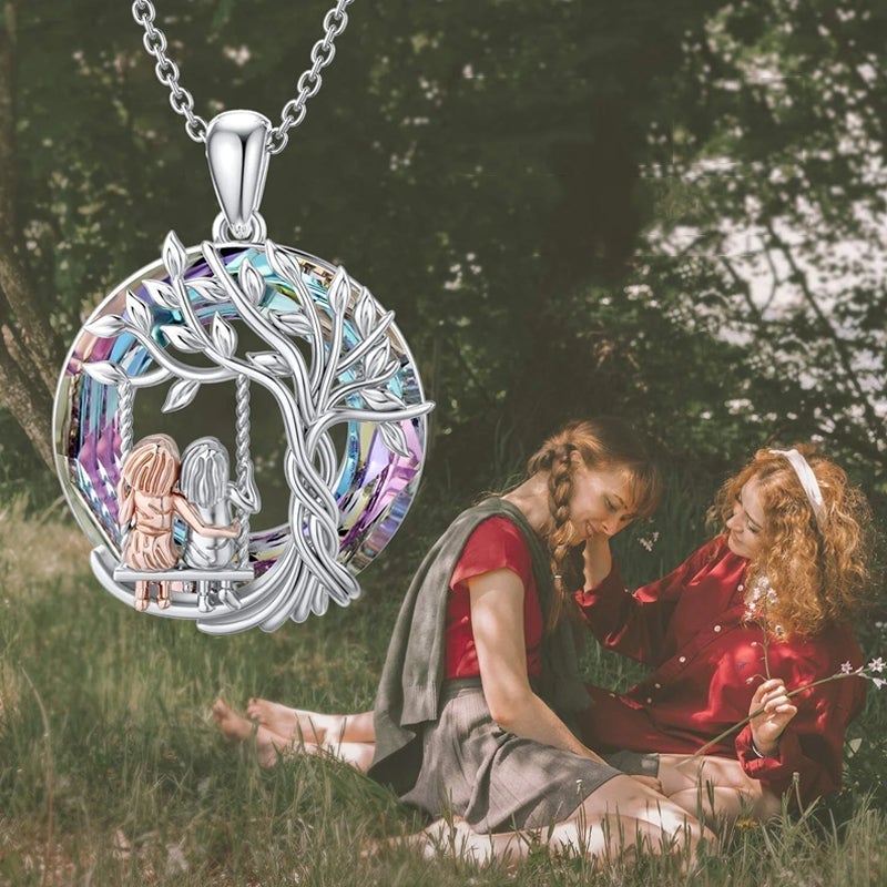 Collier Pendentif en Cristal Arbre de Vie