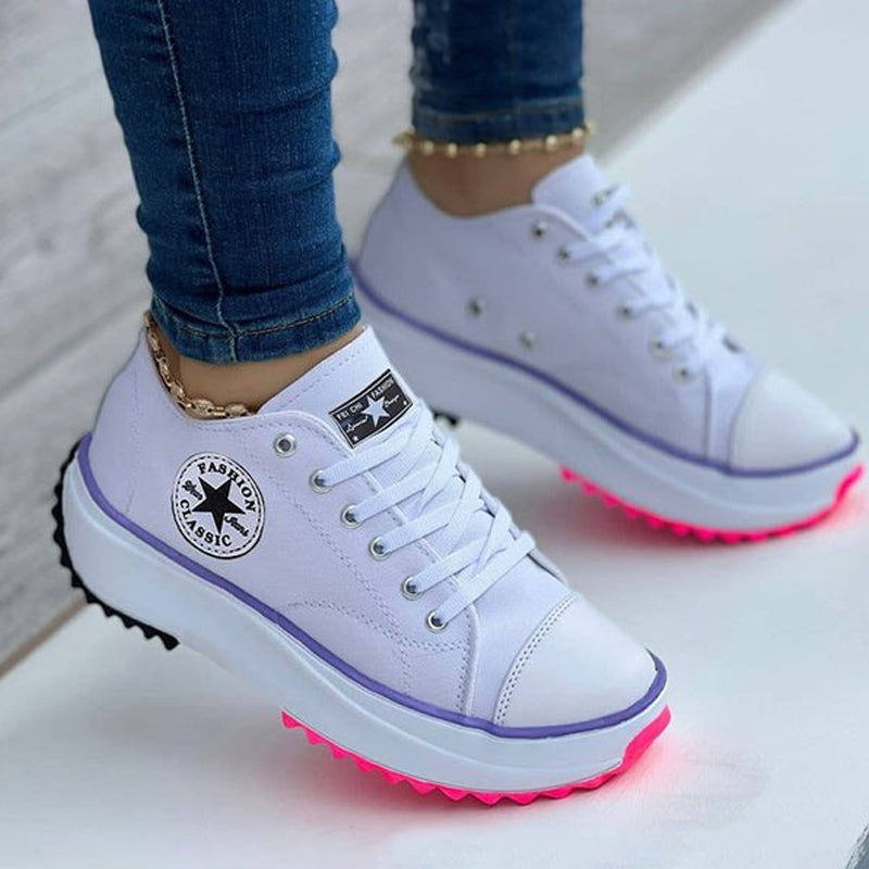 Chaussures en toile Baskets mode femme