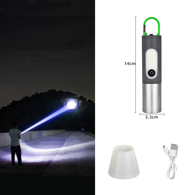 Lampe de poche LED extensible